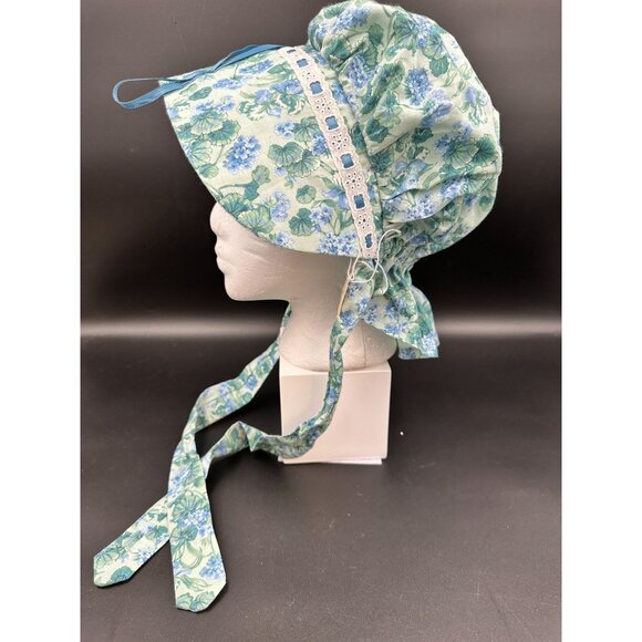 Womens Pioneer Bonnet Prairie Girls Floral Vintage Historical Kids Bonnet READ - Picture 4 of 10